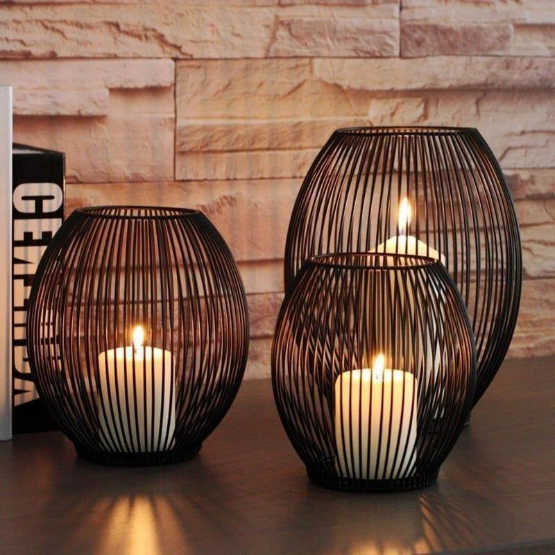 Elegant Sphere Iron Candle Stand