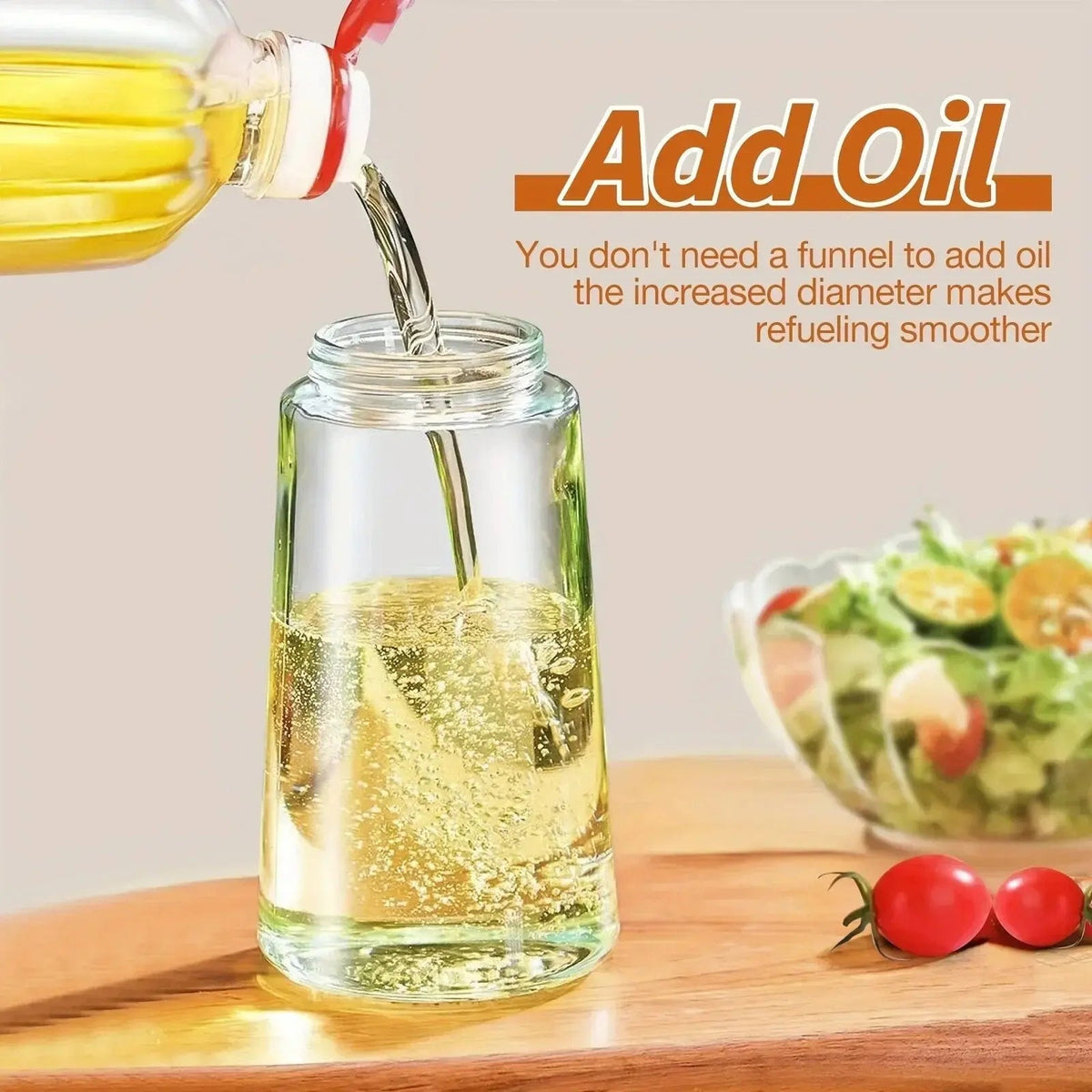 CulinarySpritz - 2-in-1 Oil Dispenser with Tilt & Spray Functionality