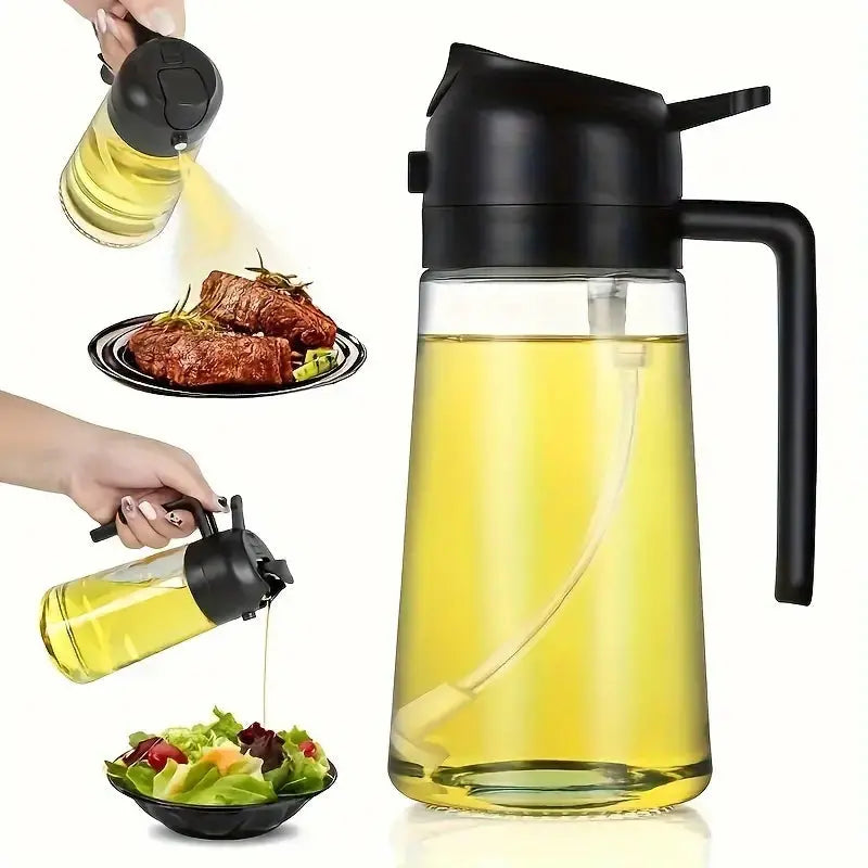 CulinarySpritz - 2-in-1 Oil Dispenser with Tilt & Spray Functionality