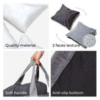 TravelSafe Canine Car Bed with Adjustable Straps & Easy-Clean Cover