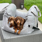 TravelSafe Canine Car Bed with Adjustable Straps & Easy-Clean Cover