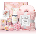 Charming Bridal Relaxation Set - Cozy Blanket, Silk Mask & Socks