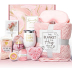 Charming Bridal Relaxation Set - Cozy Blanket, Silk Mask & Socks
