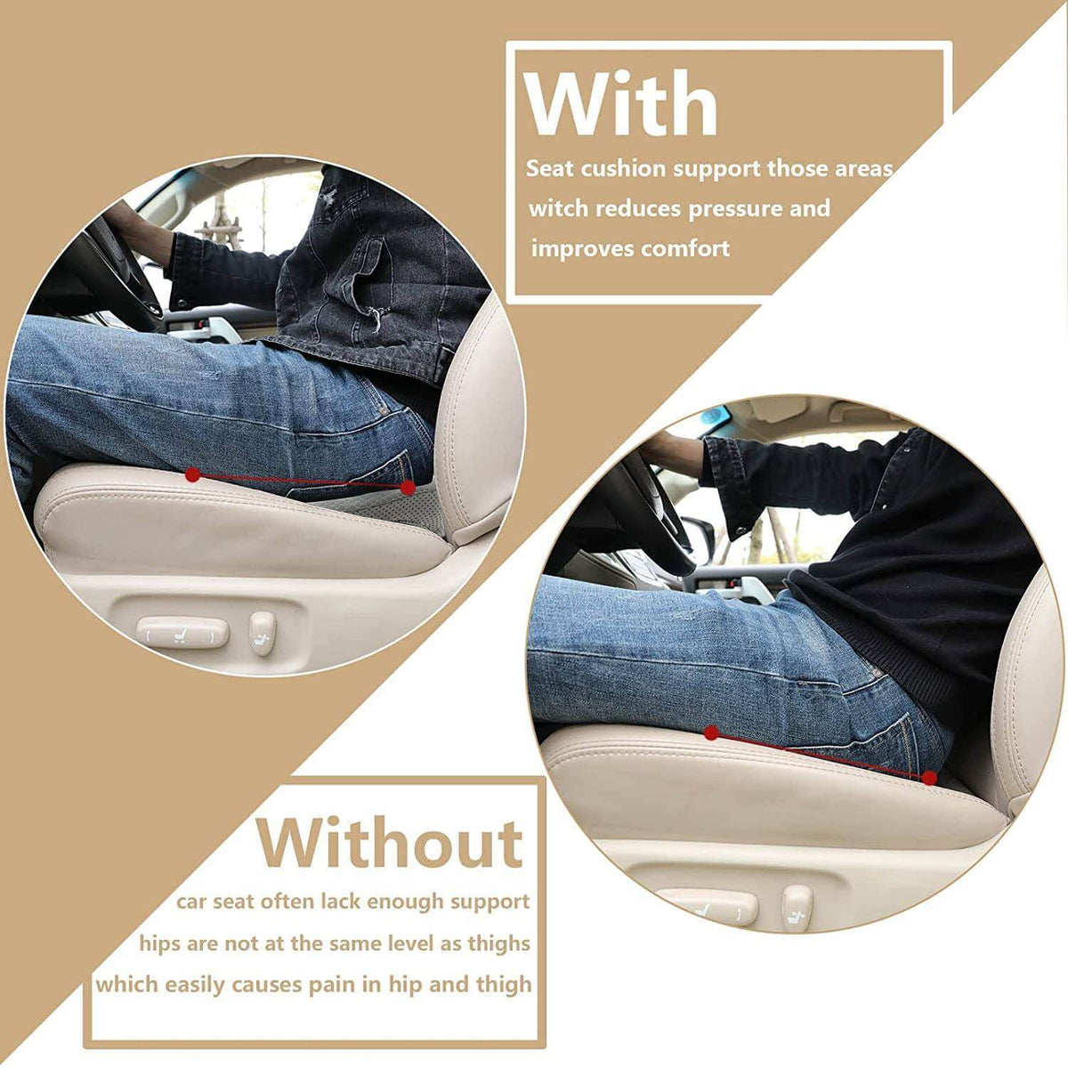 Elevate Your Drive: Comfort Seat Cushion for Short Drivers