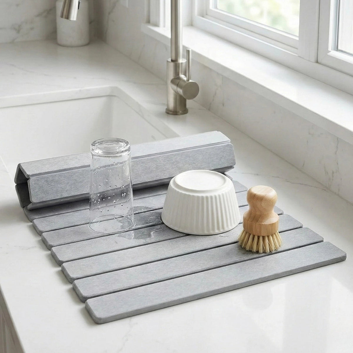 SwiftDry Diatomite Bath Mat - Anti-Mold, Heat-Resistant & Versatile