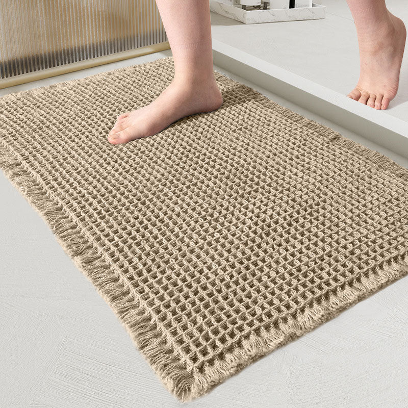 ComfortMax Quick-Dry Non-Slip Bath Rug, Soft Waffle Design