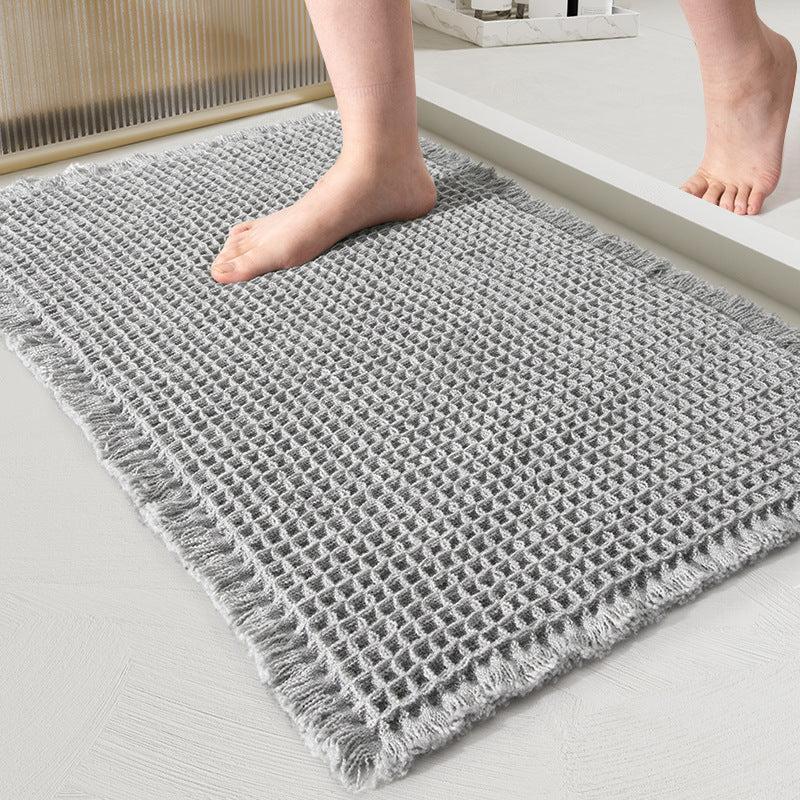 ComfortMax Quick-Dry Non-Slip Bath Rug, Soft Waffle Design