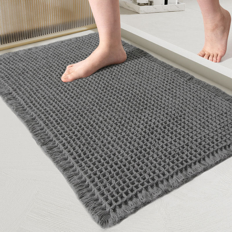ComfortMax Quick-Dry Non-Slip Bath Rug, Soft Waffle Design