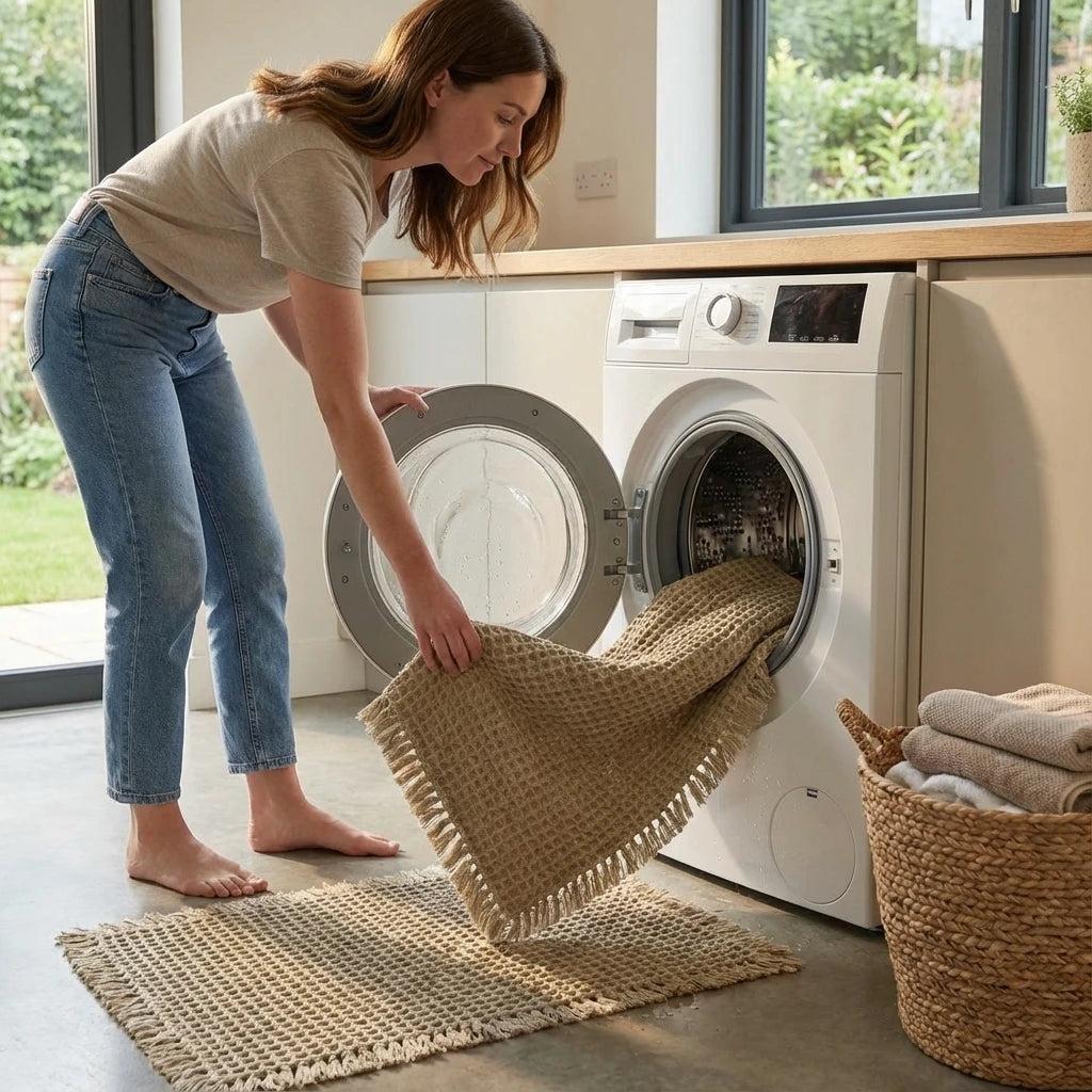ComfortMax Quick-Dry Non-Slip Bath Rug, Soft Waffle Design