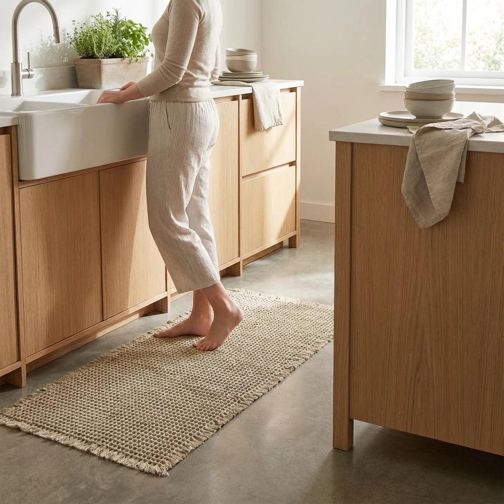 ComfortMax Quick-Dry Non-Slip Bath Rug, Soft Waffle Design