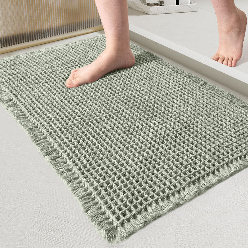 ComfortMax Quick-Dry Non-Slip Bath Rug, Soft Waffle Design