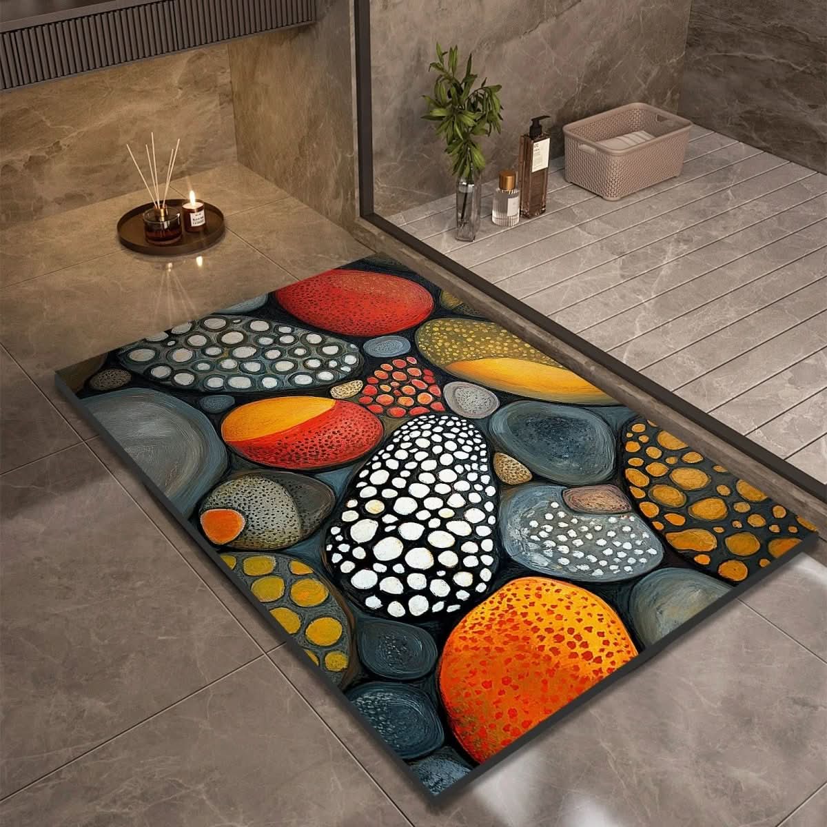 EcoSmart Quick-Dry Bathroom Mat for Safe Stepping