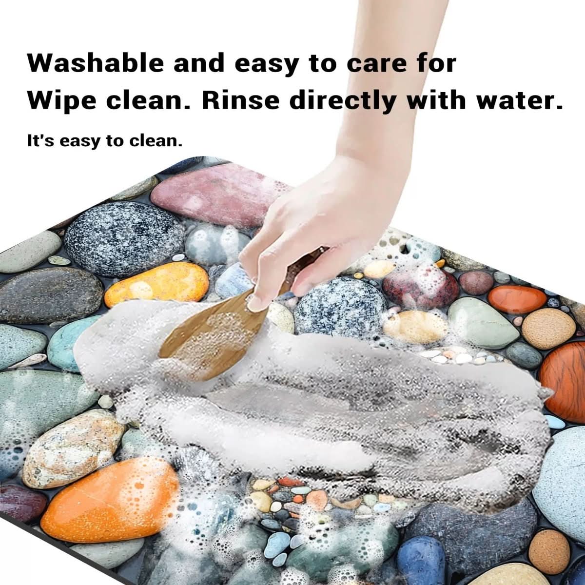 EcoSmart Quick-Dry Bathroom Mat for Safe Stepping