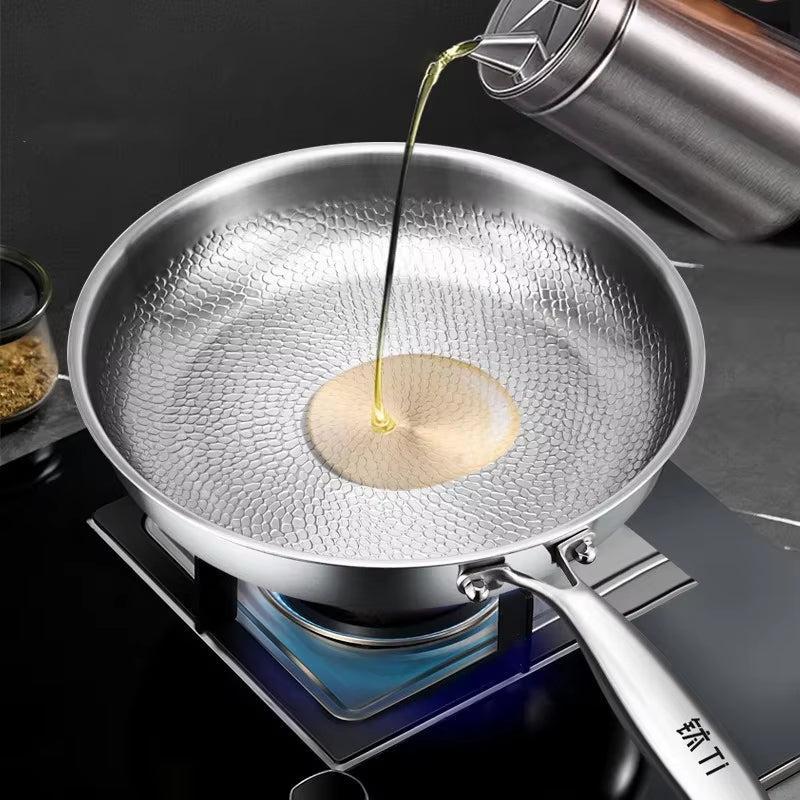 Titanium Chef's Non-Stick Frying Pan - Versatile Cooking Companion