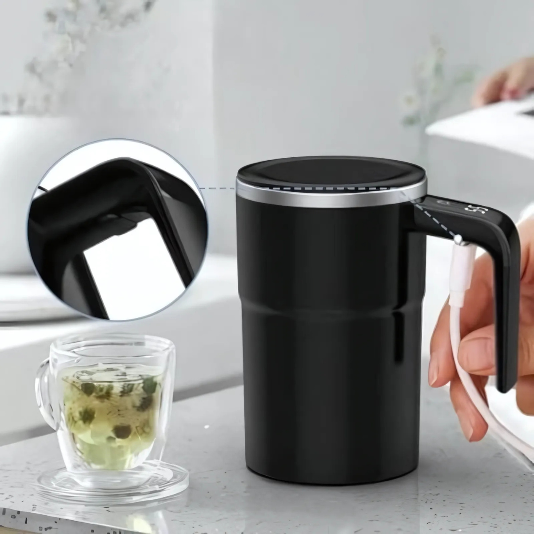 SmartMix Electric Beverage Mug with Temperature Indicator
