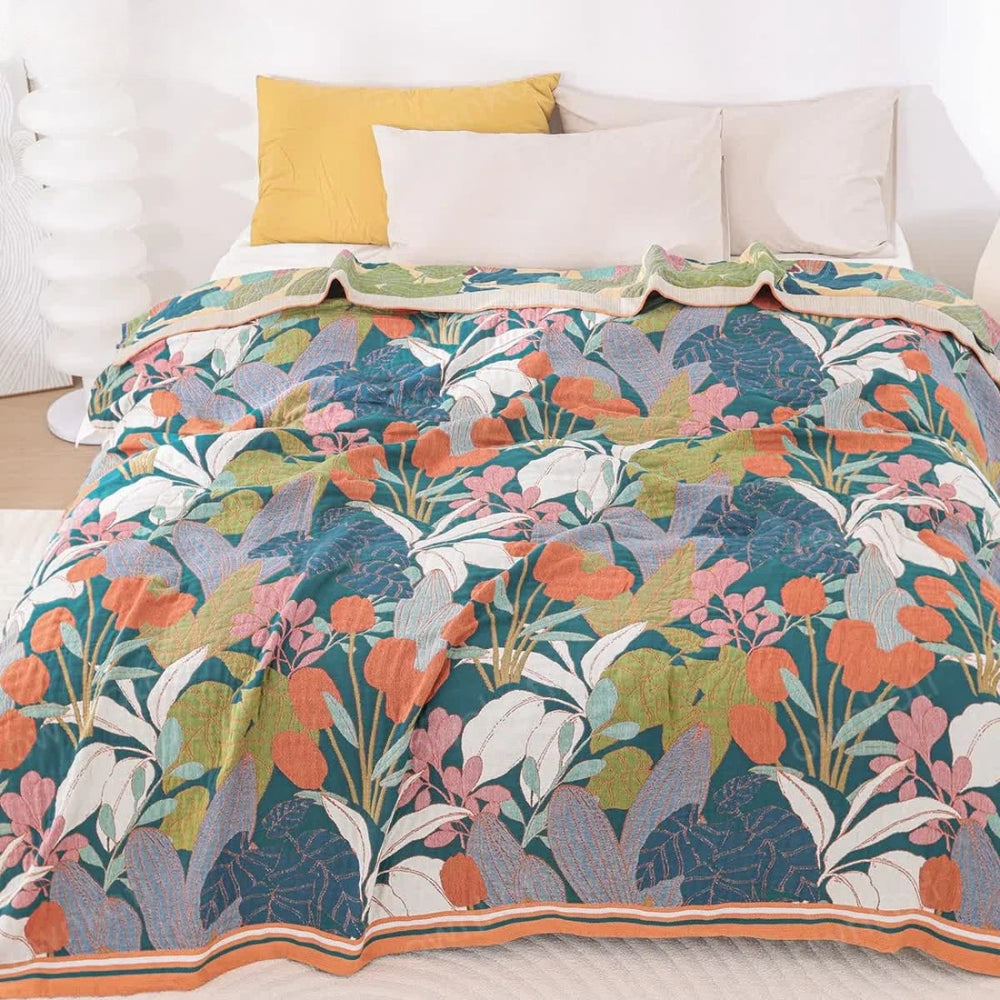 100% Cotton Botanical Gauze Blanket (All-Season)