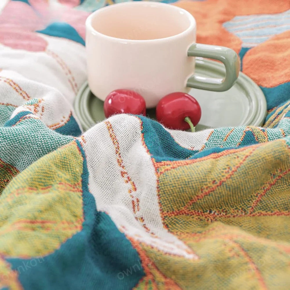 100% Cotton Botanical Gauze Blanket (All-Season)
