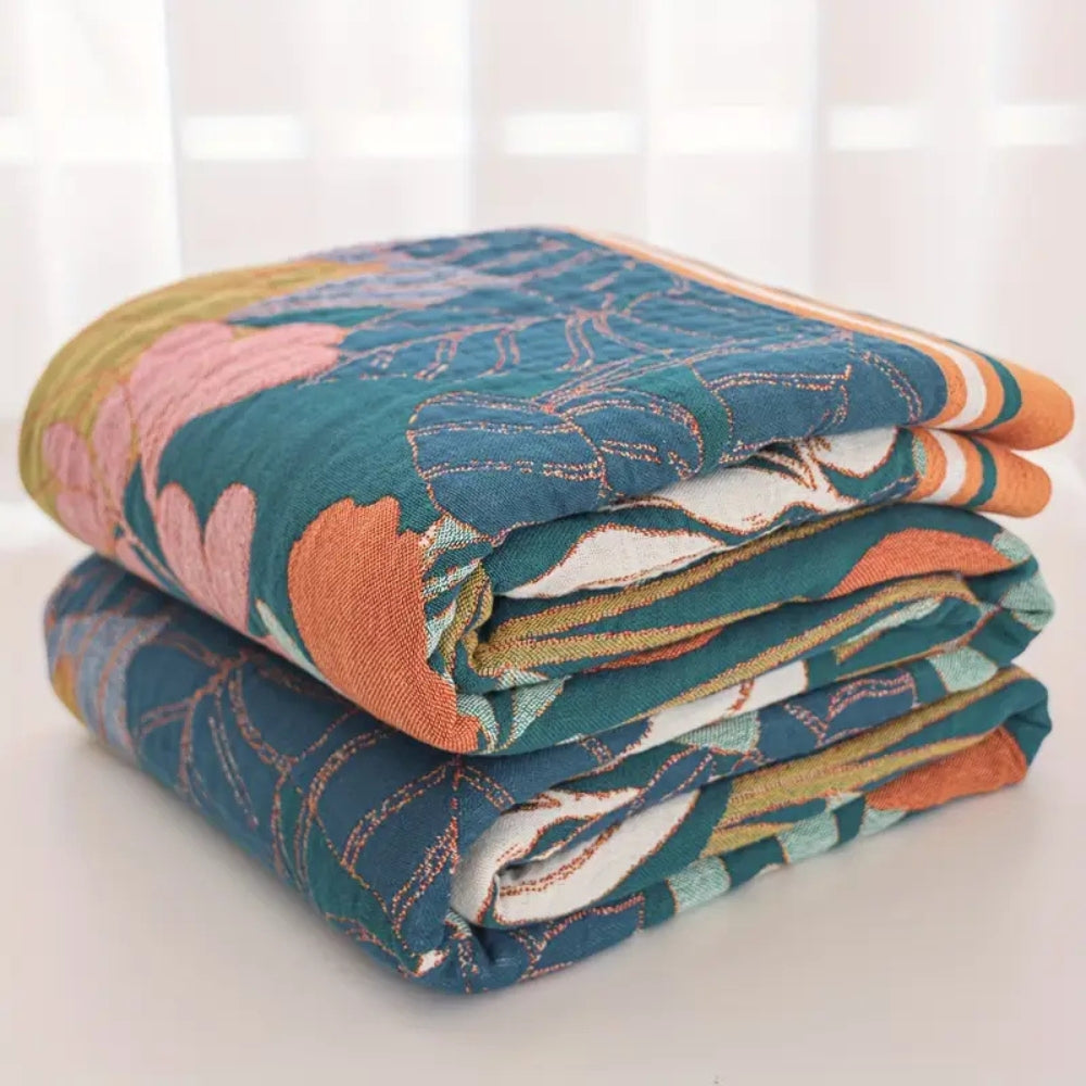 100% Cotton Botanical Gauze Blanket (All-Season)