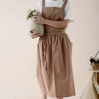 100% Cotton Cross-Back Apron With Pockets
