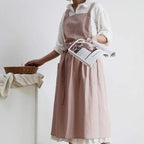 100% Cotton Cross-Back Apron With Pockets