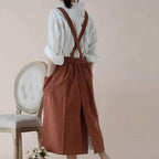 100% Cotton Cross-Back Apron With Pockets