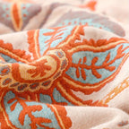 100% Cotton Floral Throw Blanket (Machine Washable)