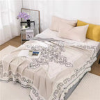 100% Cotton Fringed Boho Mandala Blanket