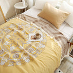 100% Cotton Fringed Boho Mandala Blanket