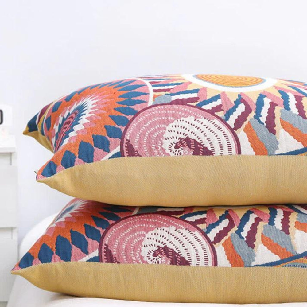 100% Cotton Nordic Sunburst Pillowcase (Button Closure)