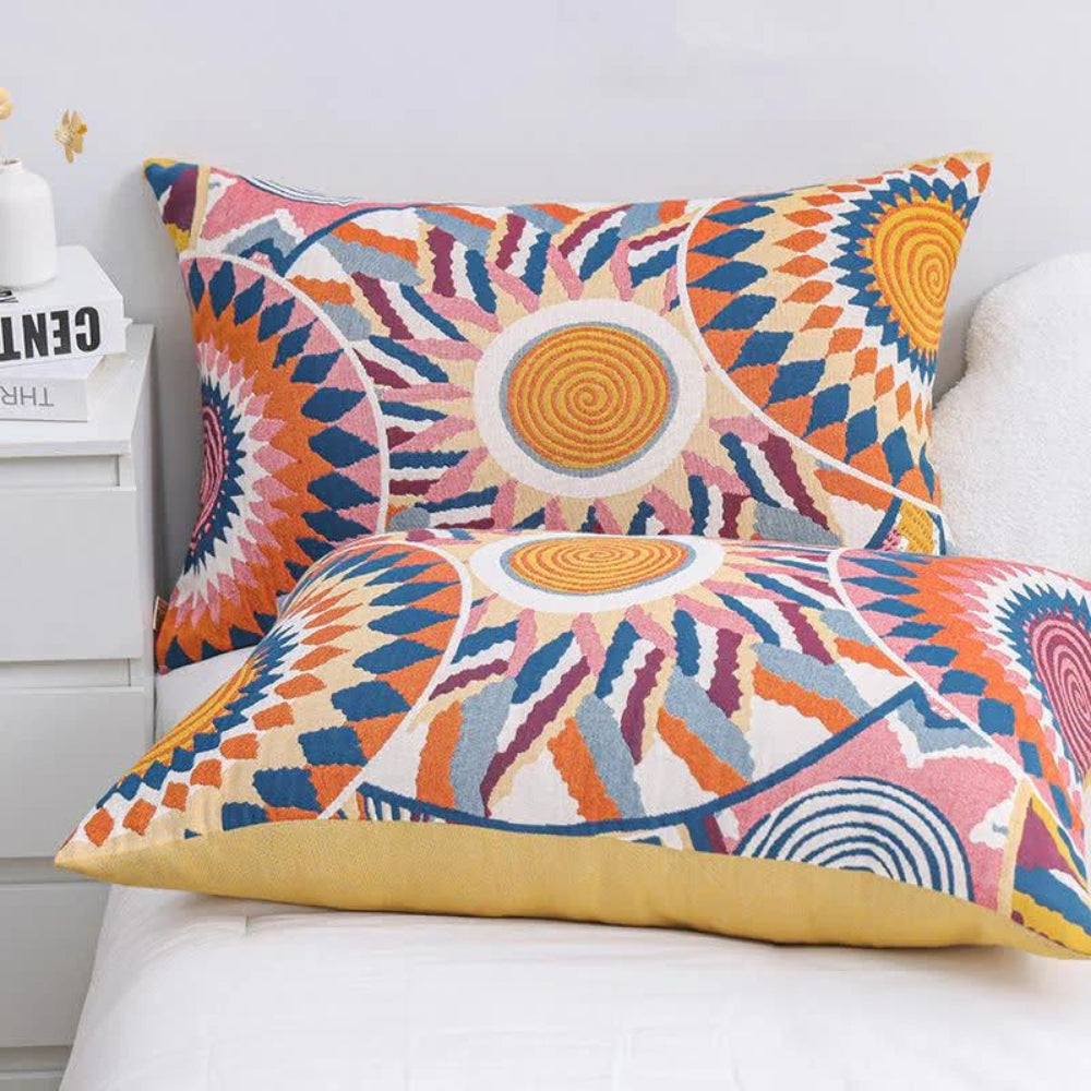100% Cotton Nordic Sunburst Pillowcase (Button Closure)