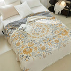 100% Cotton Reversible Floral Blanket (All-Season)