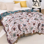 100% Cotton Reversible Floral Blanket (All-Season)