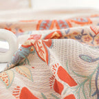 100% Cotton Reversible Floral Jacquard Blanket (98 x 98 in)