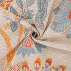 100% Cotton Reversible Floral Jacquard Blanket (98 x 98 in)