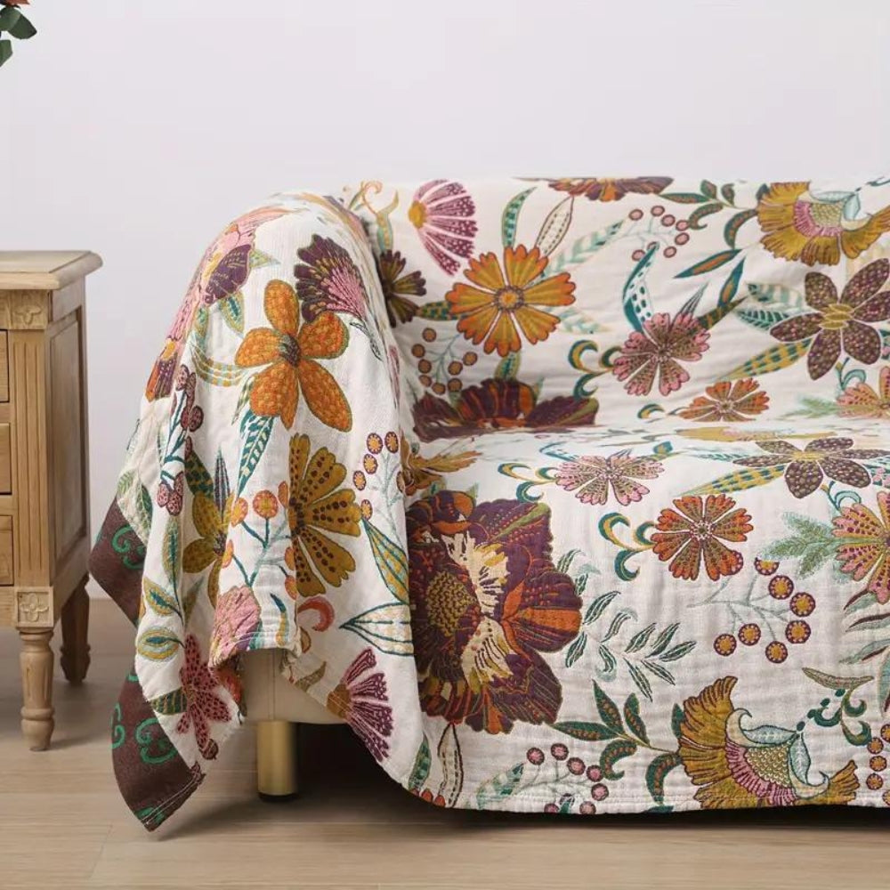 100% Cotton Reversible Jacquard Throw (All-Season)
