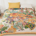 100% Cotton Reversible Jacquard Throw Blanket (79 x 90.5 in)