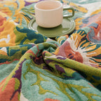 100% Cotton Reversible Jacquard Throw Blanket (79 x 90.5 in)