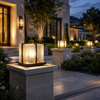 12W Warm LED Stainless Steel Pillar Light
