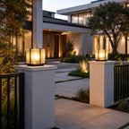 12W Warm LED Stainless Steel Pillar Light