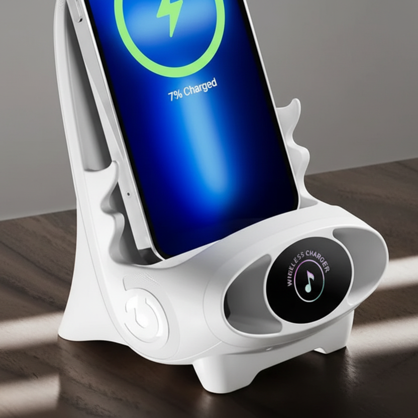 15W Fast Ventilated Wireless Charging Phone Stand (Portrait & Landscape)