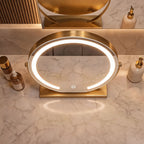 15x Magnification & 3-Color LED Vanity Mirror (360° Swivel)