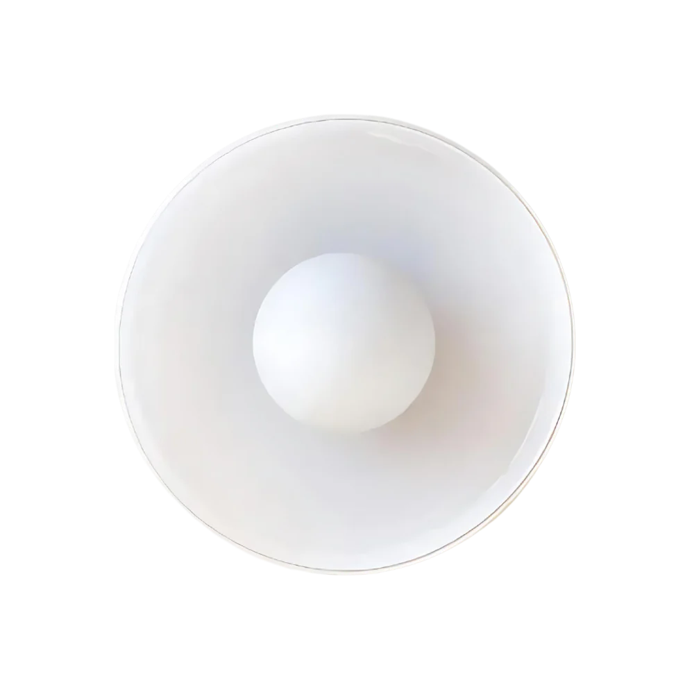 2-in-1 Wall & Ceiling Dimmable Stone Glass Flush Mount Light