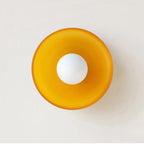 2-in-1 Wall & Ceiling Dimmable Stone Glass Flush Mount Light