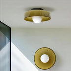 2-in-1 Wall & Ceiling Dimmable Stone Glass Flush Mount Light