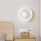 2-in-1 Wall & Ceiling Dimmable Stone Glass Flush Mount Light