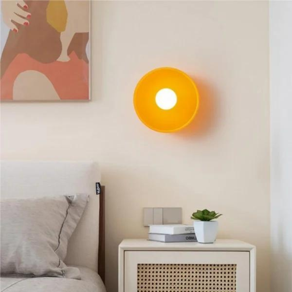 2-in-1 Wall & Ceiling Dimmable Stone Glass Flush Mount Light