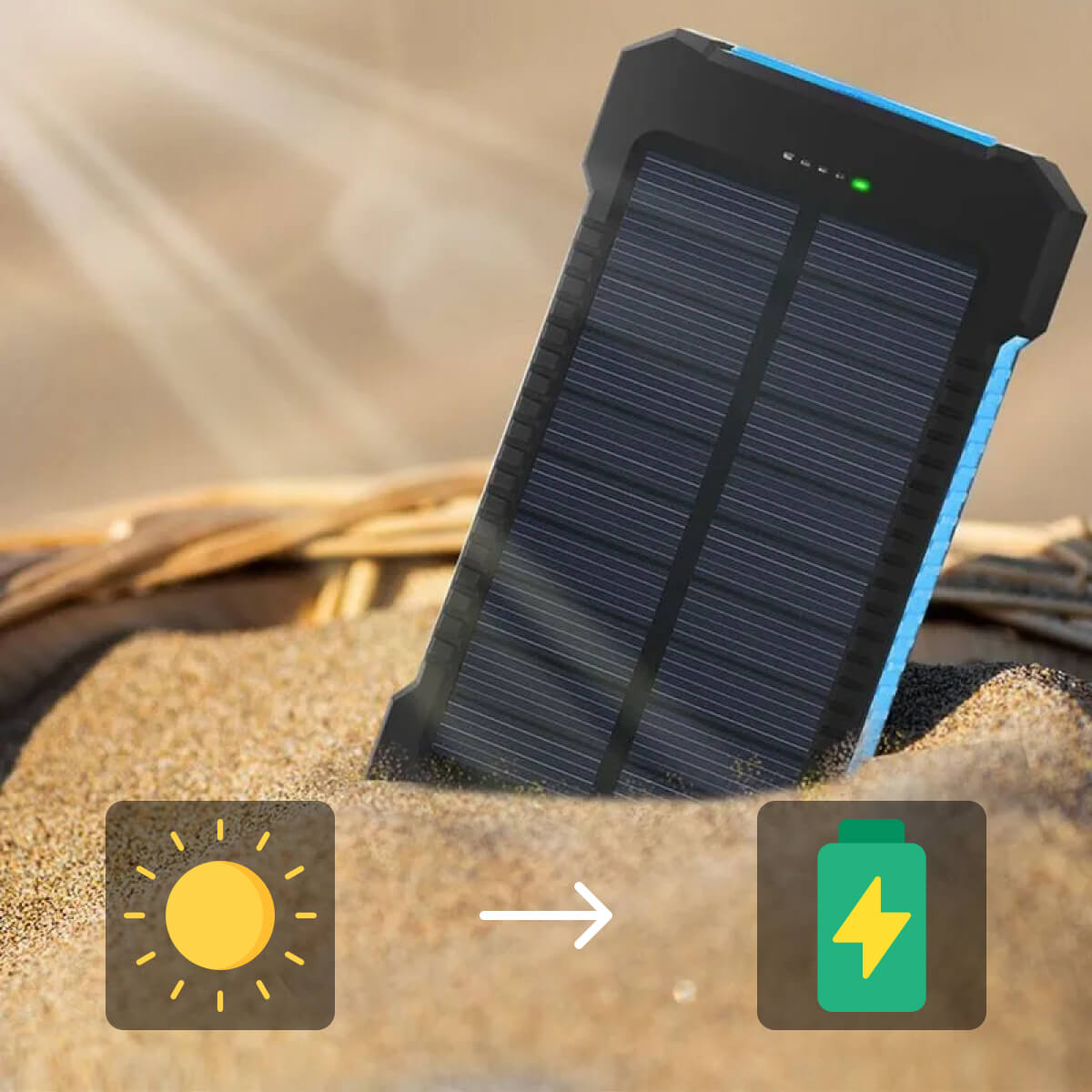 20,000mAh Solar Waterproof Power Bank