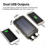 20,000mAh Solar Waterproof Power Bank
