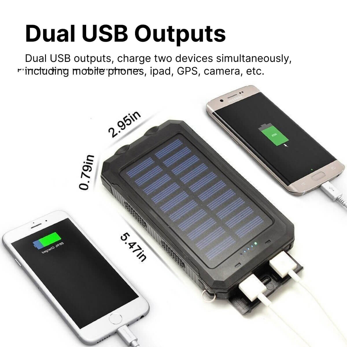 20,000mAh Solar Waterproof Power Bank
