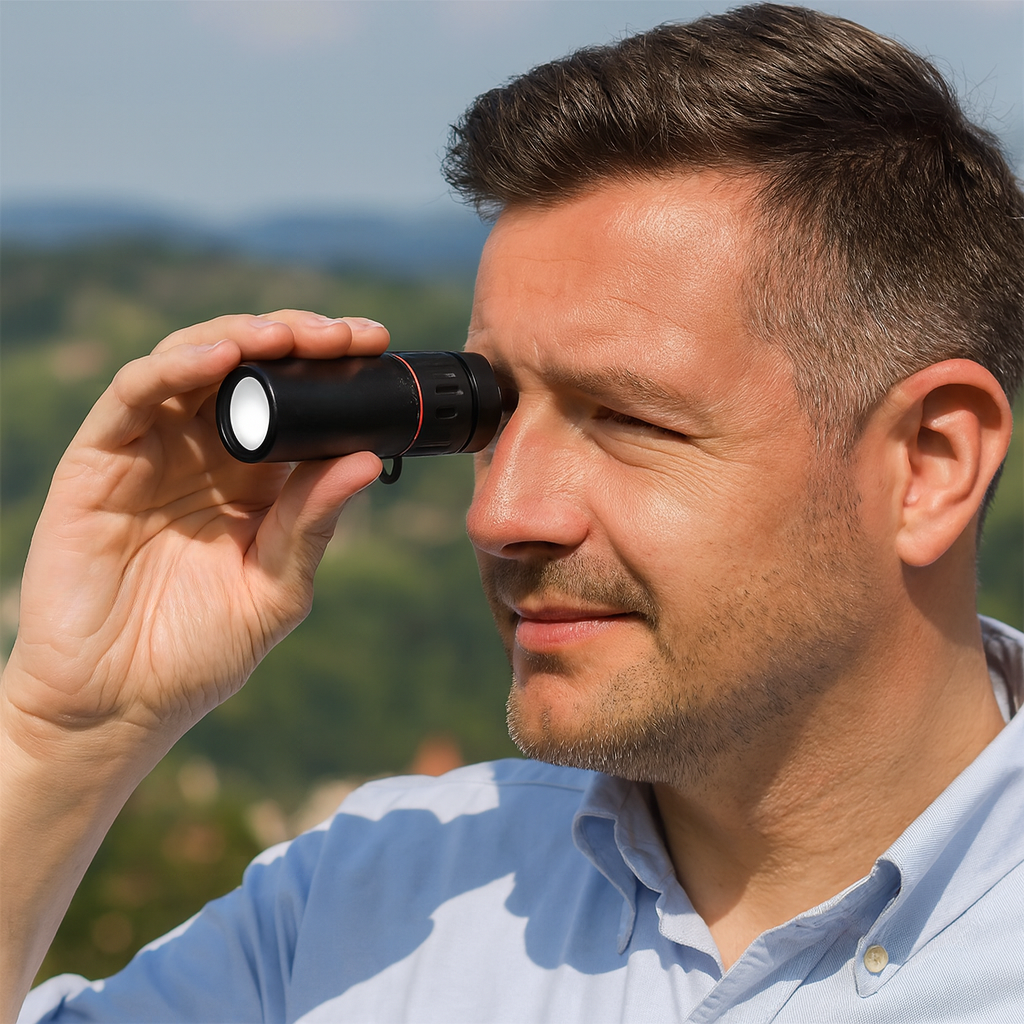 20x High-Magnification Waterproof Pocket-Sized Monocular